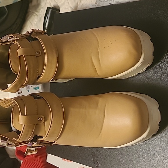 Chunky Heel Buckle Ankle Boot - Picture 12 of 16